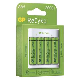 Nabíjačka GP Eco E411 + 4× AA ReCyko 2000 

 obrázok produktu 5 z 5