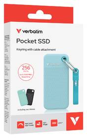 SSD externý Verbatim Pocket SSD 256GB + 2x obal modrý

 obrázok produktu 4 z 10