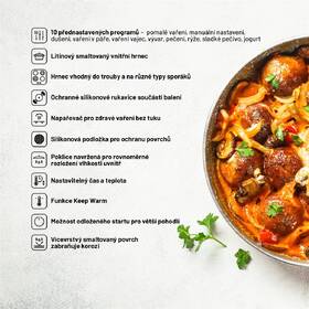 Multifunkčný hrniec Lauben OvenSafe® Multicooker 6000RS strieborný/červený

 obrázok produktu 13 z 13