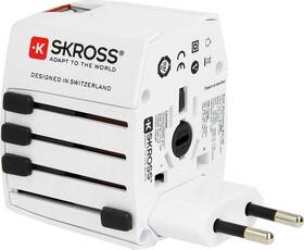 Cestovný adaptér SKROSS MUV USB, univerzálny pre 150 krajín 

 obrázok produktu 3 z 10