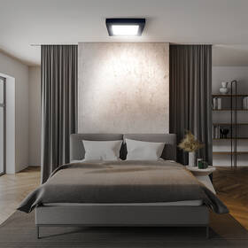 LED stropné svietidlo Solight CCT, prisadené, 12 W, 900 lm, štvorcové čierne

 obrázok produktu 7 z 9
