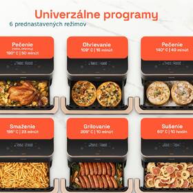 Fritéza teplovzdušná COSORI TF101S Dual Blaze TwinFry 10 l čierna

 obrázok produktu 5 z 13