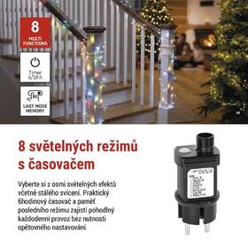 LED reťaz EMOS na cívce, nano, stříbrný, 9,6 m, venkovní i vnitřní, multicolor, časovač strieborný

 obrázok produktu 4 z 8