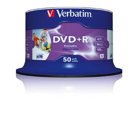 Disk Verbatim DVD+R 4,7GB, 16x, 50cake 

 obrázok produktu 2 z 3