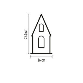LED dekorácie EMOS domček so snehuliakmi, 28,5 cm, 2x AA, vnútorná, teplá biela, časovač 

 obrázok produktu 3 z 4