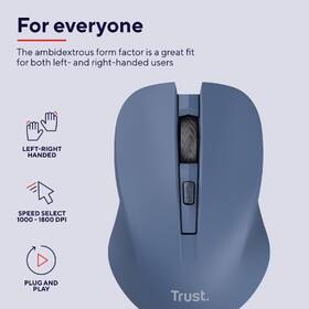Myš Trust Mydo Silent Click modrá

 obrázok produktu 4 z 8