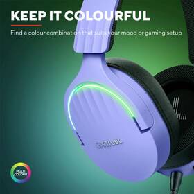 Headset Trust GXT 490P FAYZO, USB fialový

 obrázok produktu 7 z 14