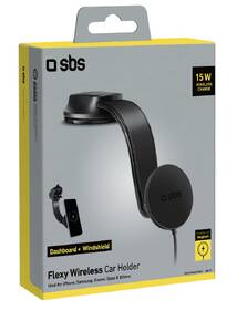 Držiak do auta SBS Flexy s MagSafe, so silikónovou prísavkou, 15 W čierny

 obrázok produktu 1 z 1