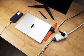 Kábel predlžovací FIXED Charging Strip 2x USB-C a 2x USB, GaN III, PD 65W, 3 m biely

 obrázok produktu 10 z 11