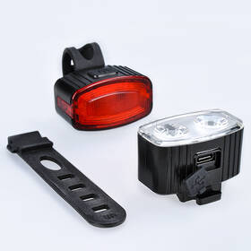 Lampáš Solight WN47, Set nabíjacích cyklo svietidiel, 160lm predné, zadné červená, Li-Ion, USB čierna

 obrázok produktu 2 z 8
