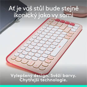 Klávesnica Logitech POP ICON, US layout ružová

 obrázok produktu 2 z 10