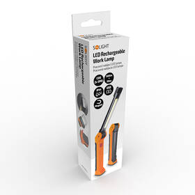 Lampáš Solight WM20, Pracovná nabíjacia LED lampa, 500lm + 70lm, COB, Li-Ion, USB čierna/oranžová

 obrázok produktu 10 z 10