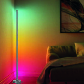 Stojacia lampa Solight LED smart Rainbow, Wi-Fi, RGB, CCT, 140 cm 

 obrázok produktu 4 z 8