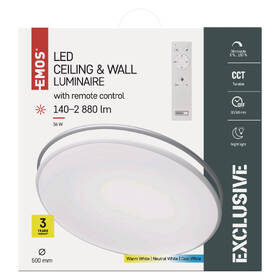 LED stropné svietidlo EMOS Alvi, kruh, 36W, stmievateľné, CCT biele

 obrázok produktu 2 z 2