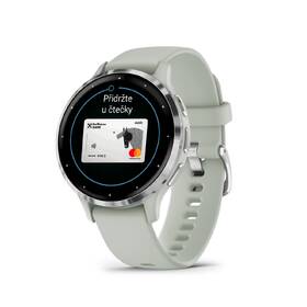 Inteligentné hodinky Garmin Venu 3S - Silver / Sage Gray Silicone Band 

 obrázok produktu 1 z 3