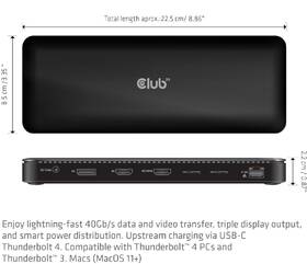 Dokovacia stanica Club3D Thunderbolt 4, 12v1 čierna

 obrázok produktu 5 z 6
