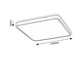 LED stropné svietidlo Rabalux ALENZO 36W, 2350 lm, stmievanie, ovládanie biele

 obrázok produktu 2 z 3