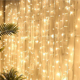 Vianočné osvetlenie ColorWay vnútorné, 300 LED, 3× 3m, 220–240V AC, teplá biela 

 obrázok produktu 15 z 17