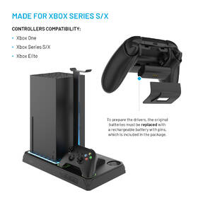 Dokovacia stanica FIXED pre Xbox Series X a S s odvetrávaním a nabíjaním pre dva ovládače Xbox čierna

 obrázok produktu 2 z 11