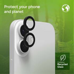 Ochranné sklo šošovky fotoaparátu ZAGG InvisibleShield Premium GL (CameraRings) na Apple iPhone 17/16/16 Plus čierne

 obrázok produktu 10 z 11