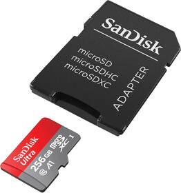 Pamäťová karta SANDISK 256GB (140R) A1 Class 10 UHS-I + SD adaptér 

 obrázok produktu 1 z 3