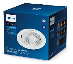 Vstavané svietidlo Philips Pomeron Dim 070, 5W, teplá biela biele

 obrázok produktu 2 z 2