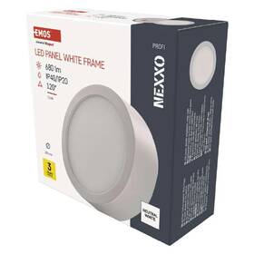 LED stropné svietidlo EMOS Nexxo 7,6W, 12cm, 680lm, neutrálna biela biele

 obrázok produktu 2 z 4