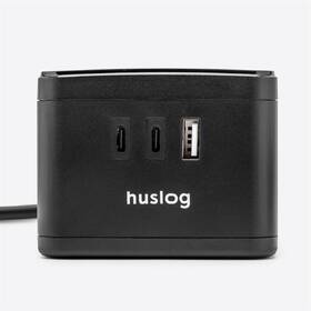 Kábel predlžovací Huslog 12W 2xzásuvka, 2xUSB-C, 1xUSB čierny

 obrázok produktu 2 z 5