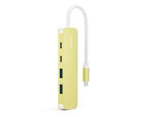USB Hub Epico UltraHub 5in1 Slim Alu EH15 USB-C žltý

 obrázok produktu 1 z 3