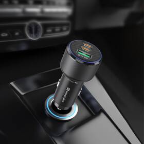 Adaptér do auta Swissten 2x USB-C PD + USB-A, 95W čierny

 obrázok produktu 1 z 2