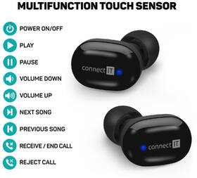 Slúchadlá Connect IT SensorTouch čierna

 obrázok produktu 8 z 10
