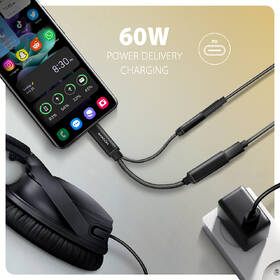 Adaptér Axagon USB-C/3.5mm jack, Hi-Res DAC audio PD 60W čierny

 obrázok produktu 2 z 2