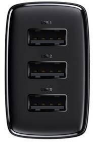 Nabíjačka do siete Baseus 3x USB-A 17 W čierna

 obrázok produktu 2 z 8
