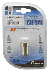 Autožiarovka Compass 33765 9LED 12V  Ba15s 

 obrázok produktu 1 z 2