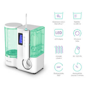 Ústna sprcha TrueLife AquaFloss Station O300 Ozone biela/zelená

 obrázok produktu 2 z 11