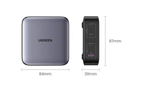 Nabíjačka do siete UGREEN 1x USB, 3x USB-C, 100W, GaN sivá

 obrázok produktu 6 z 6