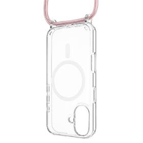 Kryt na mobil FIXED MagPure Neck s ružovou šnúrkou na krk na Apple iPhone 16 Plus priehľadný

 obrázok produktu 1 z 1