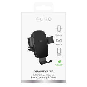 Držiak na mobil Puro GRAVITY LITE, do mriežky čierny

 obrázok produktu 2 z 2