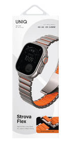 Remienok Uniq Strova Flex na Apple Watch 49/46/45/44MM strieborný/oranžový

 obrázok produktu 1 z 2