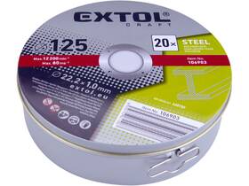 Rezací kotúč Extol Craft 106903 (20 ks) 

 obrázok produktu 2 z 3