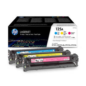 Toner HP 125A, 3x 1 400 strán - CMY 

 obrázok produktu 1 z 5