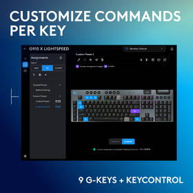 Klávesnica Logitech G915 X Lightspeed Wireless, US layout čierna

 obrázok produktu 3 z 9