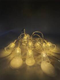 Vianočné osvetlenie RETLUX RXL 491, girlanda zvončeky, 20 LED, teplá biela 

 obrázok produktu 4 z 4