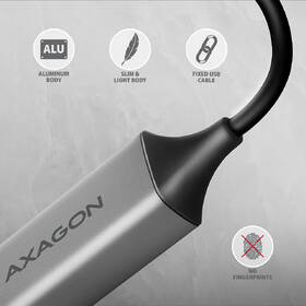Sieťová karta Axagon USB-C + USB-A 3.2 Gen 1 - Gigabit Ethernet sivá

 obrázok produktu 4 z 6