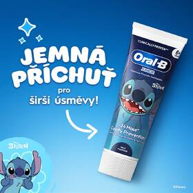 Detská zubná pasta Oral-B Junior Stitch, 75 ml 

 obrázok produktu 4 z 12