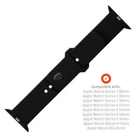 Remienok FIXED Silicone Sporty Strap na Apple Watch 38/40/41mm čierny

 obrázok produktu 2 z 4