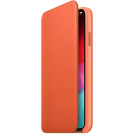 Puzdro na mobil flipové Apple Leather Folio pro iPhone Xs Max - temně oranžové 

 obrázok produktu 2 z 2