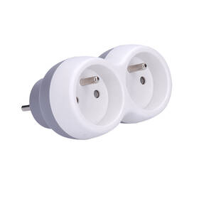 Rozbočovacia zásuvka Solight 2x zásuvka, max. 3680W sivý/biely

 obrázok produktu 1 z 3