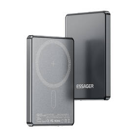 Powerbank Essager 5000 mAh magnetická bezdrôtová (kompatibilná s MagSafe) sivá

 obrázok produktu 3 z 7