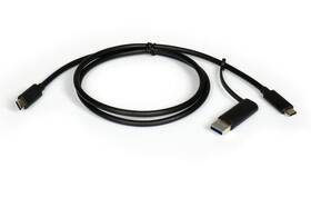 Dokovacia stanica PORT CONNECT 8v1 USB-C, USB-A, dual video, HDMI, Ethernet, audio, USB 3.0 čierna

 obrázok produktu 4 z 9